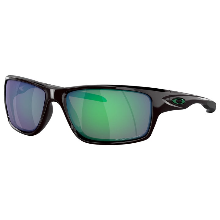 Oakley Canteen Mens Black Ink/Jade Iridium Polarized Sunglasses