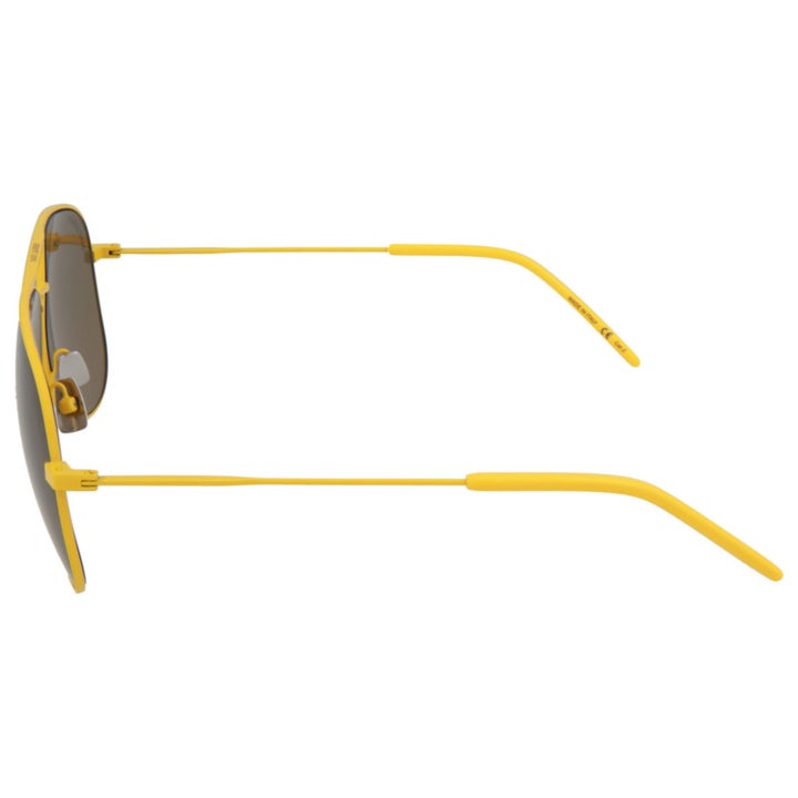 Saint Laurent Ladies CLASSIC 11 M Yellow with Brown Lens