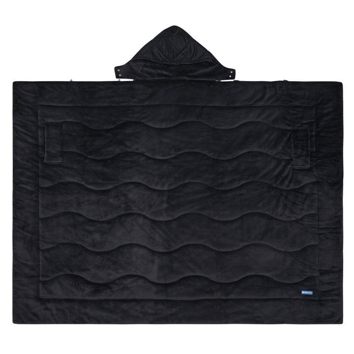 No Logo, Wearable Varsity Blanket with Detachable Hood