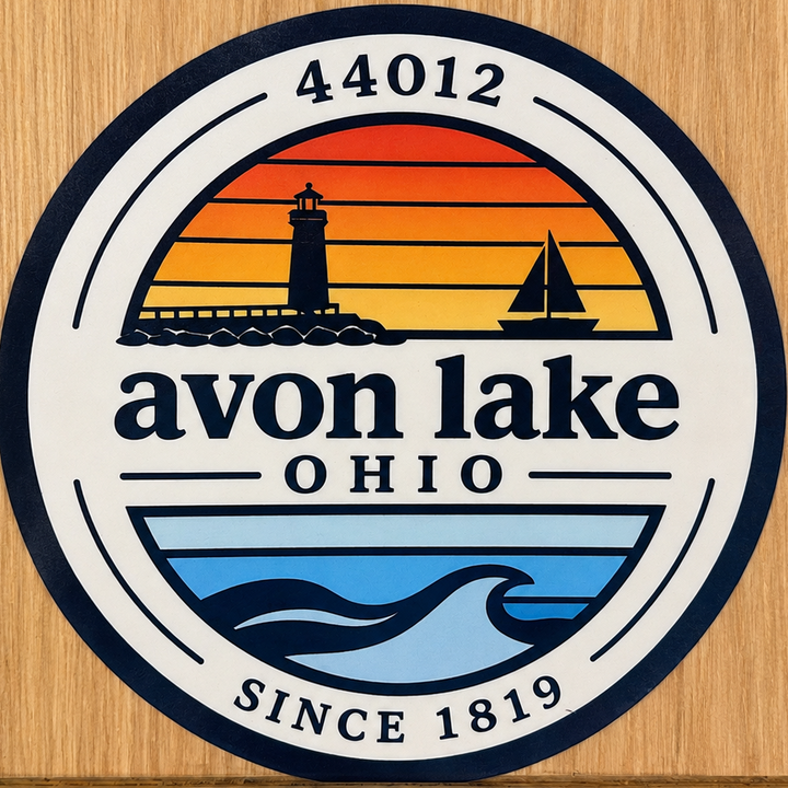Decals, Semi-Permanent - EnduraCal Decals - "Avon Lake 44012 Heritage" Logo