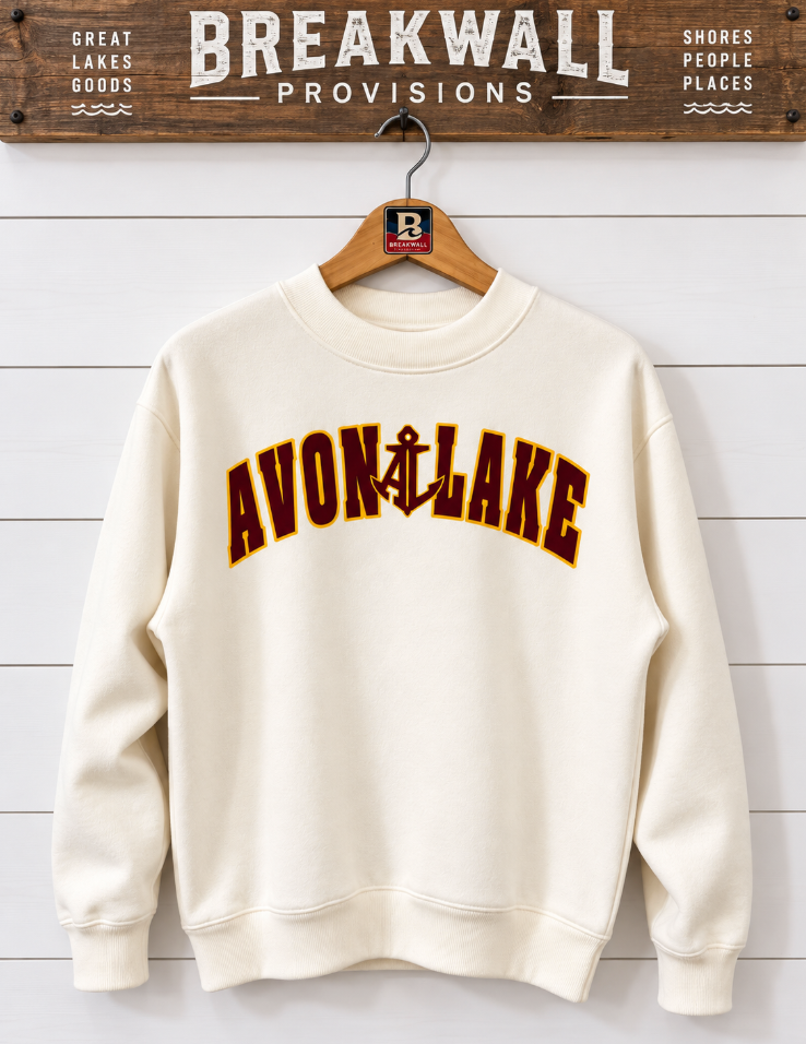 Chunky Crewneck Varsity Avon Lake Arch