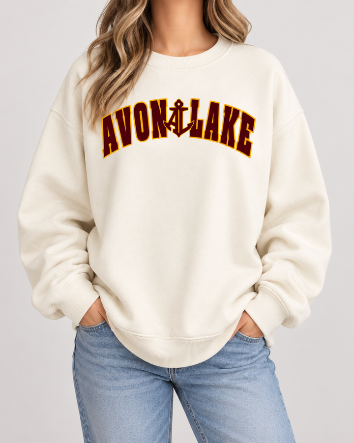 Chunky Crewneck Varsity Avon Lake Arch